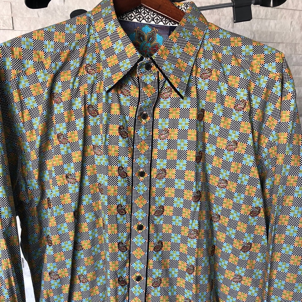 Robert Graham Mens Dress Shirt 3XL, Worn once
